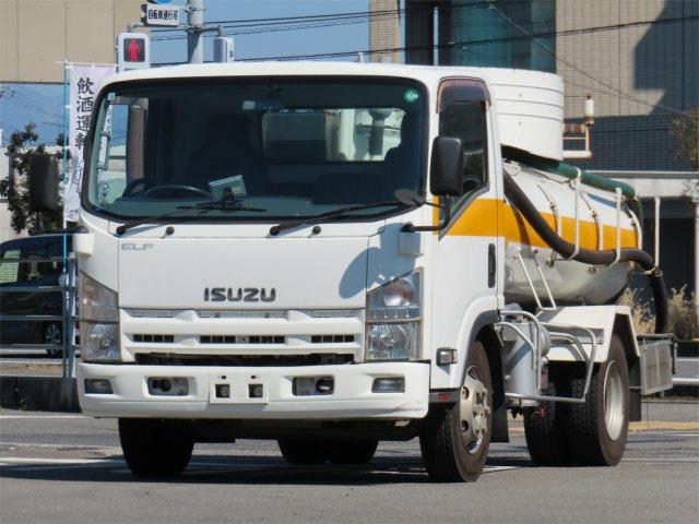 いすゞ エルフトラック 3.7t ワイド バキューム写真1枚目 いすゞ エルフトラック 3.7t ワイド バキューム写真1枚目