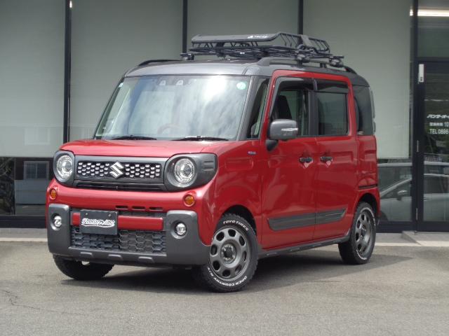 スズキ スペーシアギア ハイブリッドXZ ターボ 4WD リフトアップサス ハスラー用15インチホイール 8インチナビ写真1枚目 スズキ スペーシアギア ハイブリッドXZ ターボ 4WD リフトアップサス ハスラー用15インチホイール 8インチナビ写真1枚目