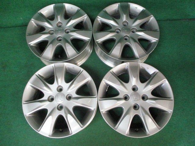 ★ 中古 エアウェーブ 純正 15インチ アルミホイール + 溝アリ 夏タイヤセット195/55Ｒ15