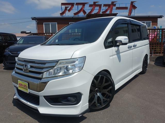 ステップワゴンスパーダ2．0  S RAYS19AW TEIN車高調 9型ナビTV ドラレコ
