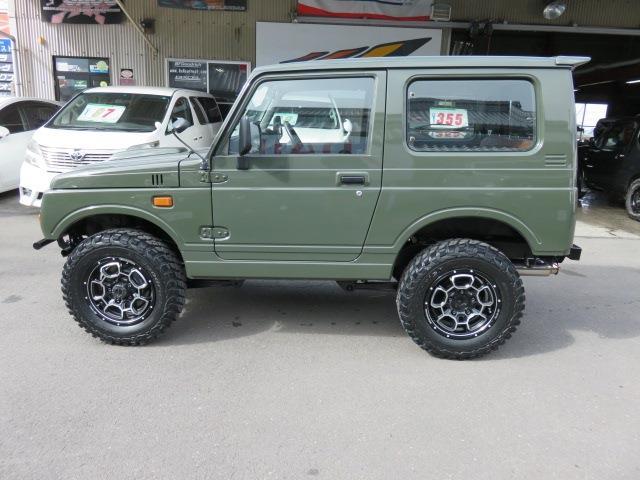 スズキ ジムニー ランドベンチャー ジャングルグリーンに全塗装した