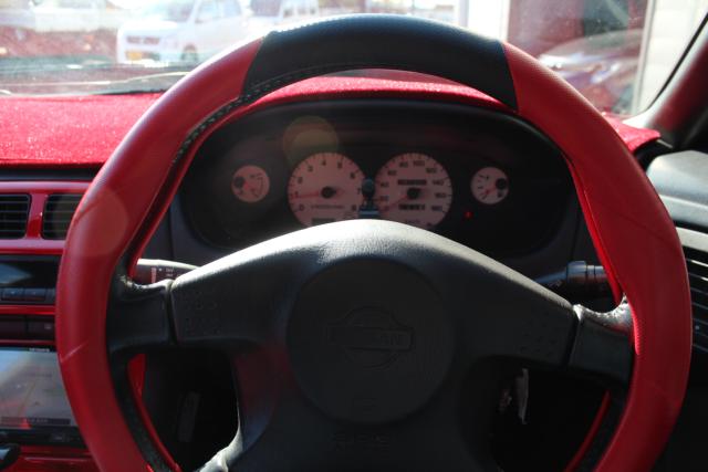 美品 日産 S14 シルビア 前期 後期 純正ステアリングホイール
