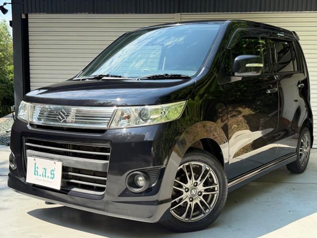 値下げ　スズキ ワゴンR スティングレー　ターボ車　パドルシフト付　車検残有 スズキ ワゴンRスティングレー 660 T ターボ／パドルシフト／DVD／USB